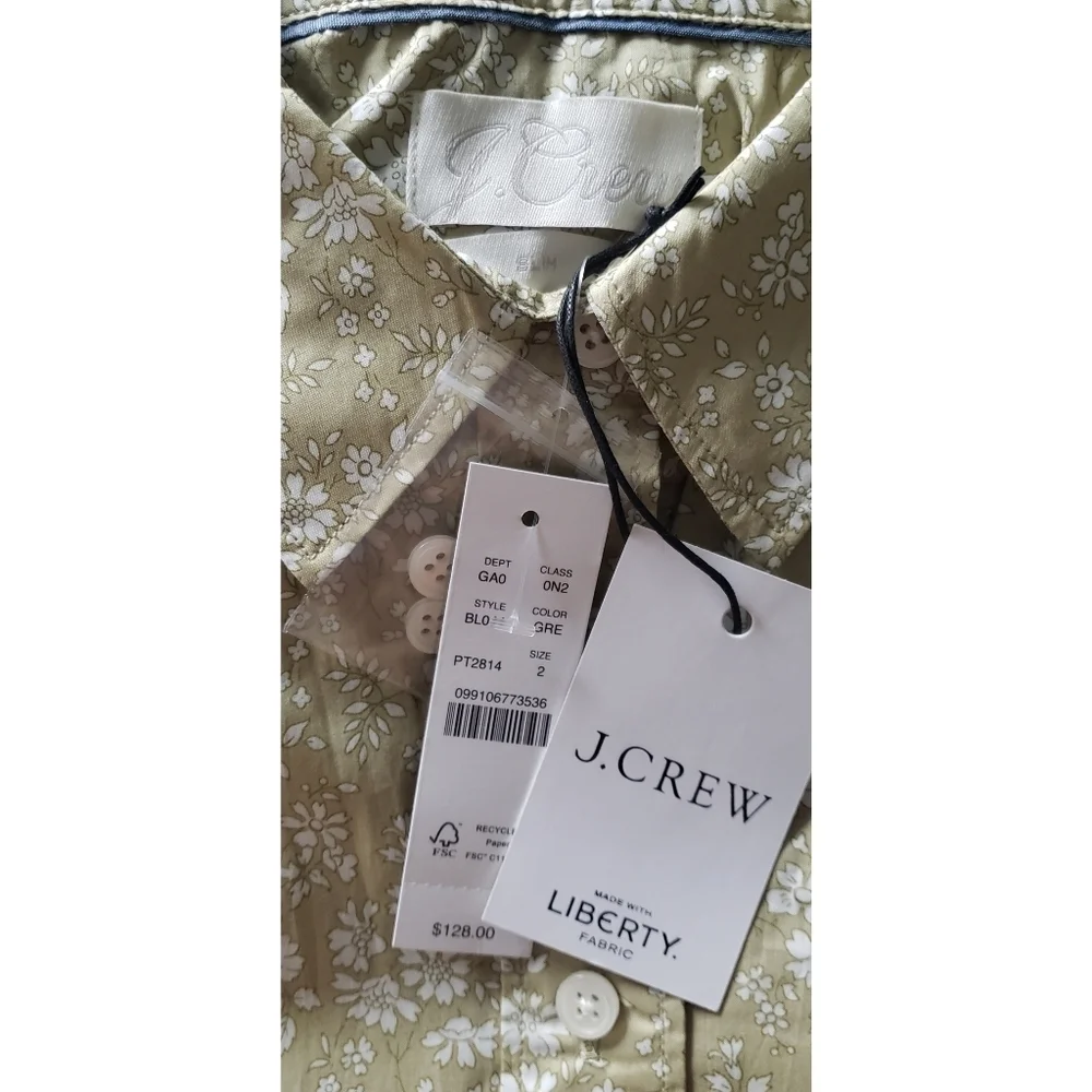 38. J.Crew Slim-fit shirt in Liberty® Capel floral organic cotton